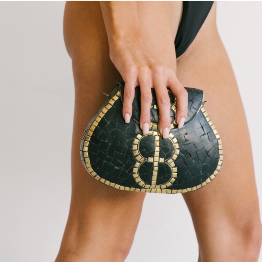 RAMLA Luxury Porte-Moi Handmade Moroccan Mosaic Bag